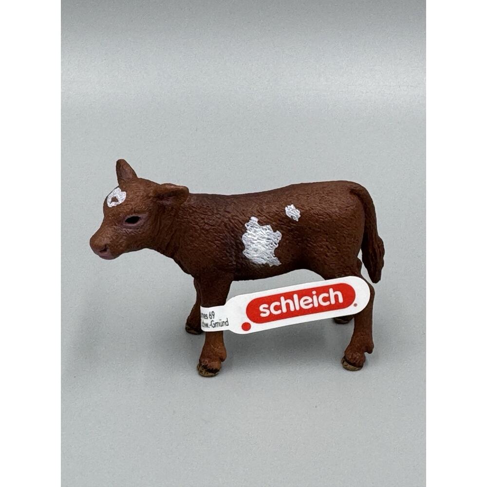 Schleich Texas Longhorn Calf Cow Miniature Figure 2.5”‎